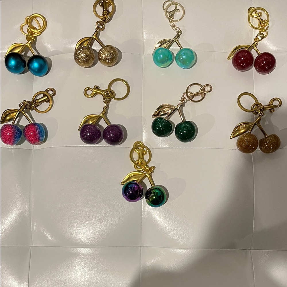Colorful Large Cherry 🍒 Bag Charms /Keychains